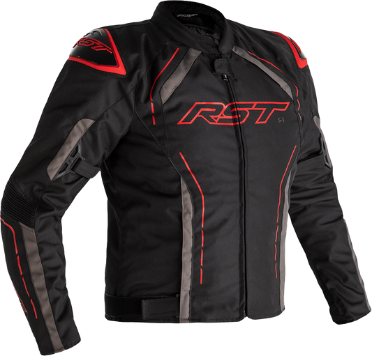 Rst S1 Ce Jacket Black/Grey/Red Textile Lg