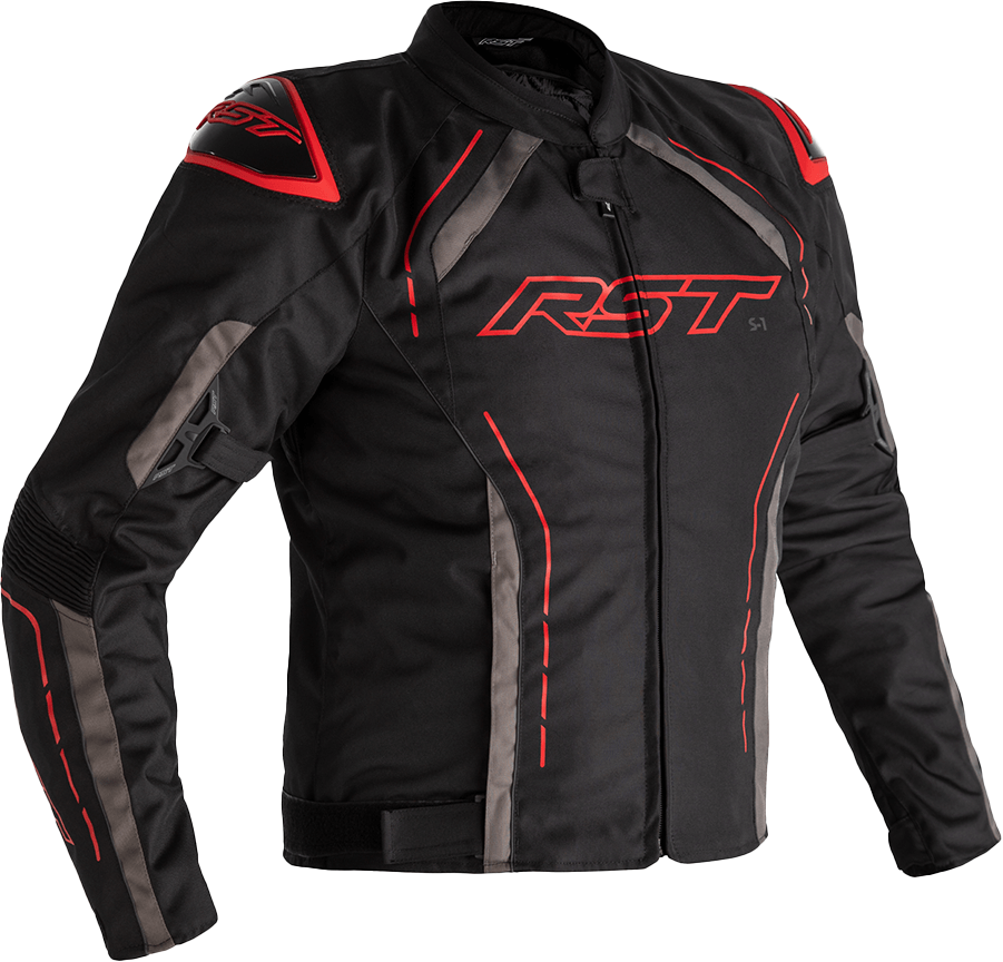 Rst S1 Ce Jacket Black/Grey/Red Textile Md