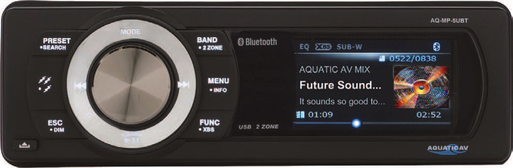 Aquatic Av Harley Bluetooth Radio
