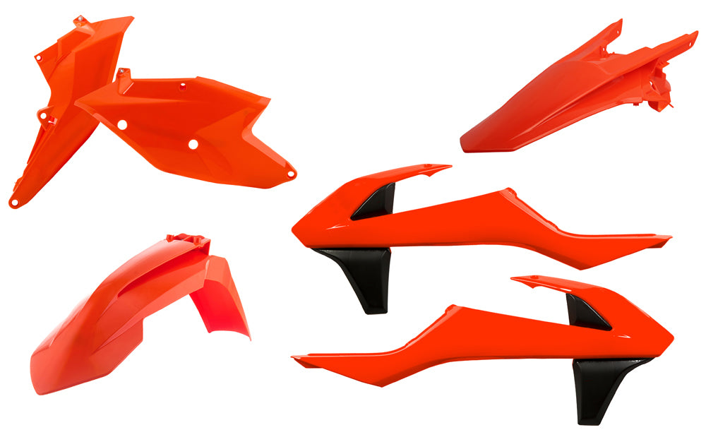 Acerbis Plastic Kit Fluorescent Orange