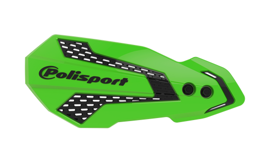 Polisport Mx Flow Handguards Green/Black • #64-8308211