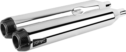 Tbr Comp S Slip-On Touring M8 Chrome W/Carbon End Cap