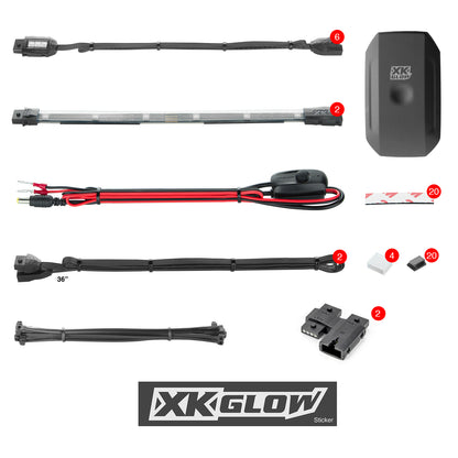 Xk Glow Chrome LED Accent Light Kit