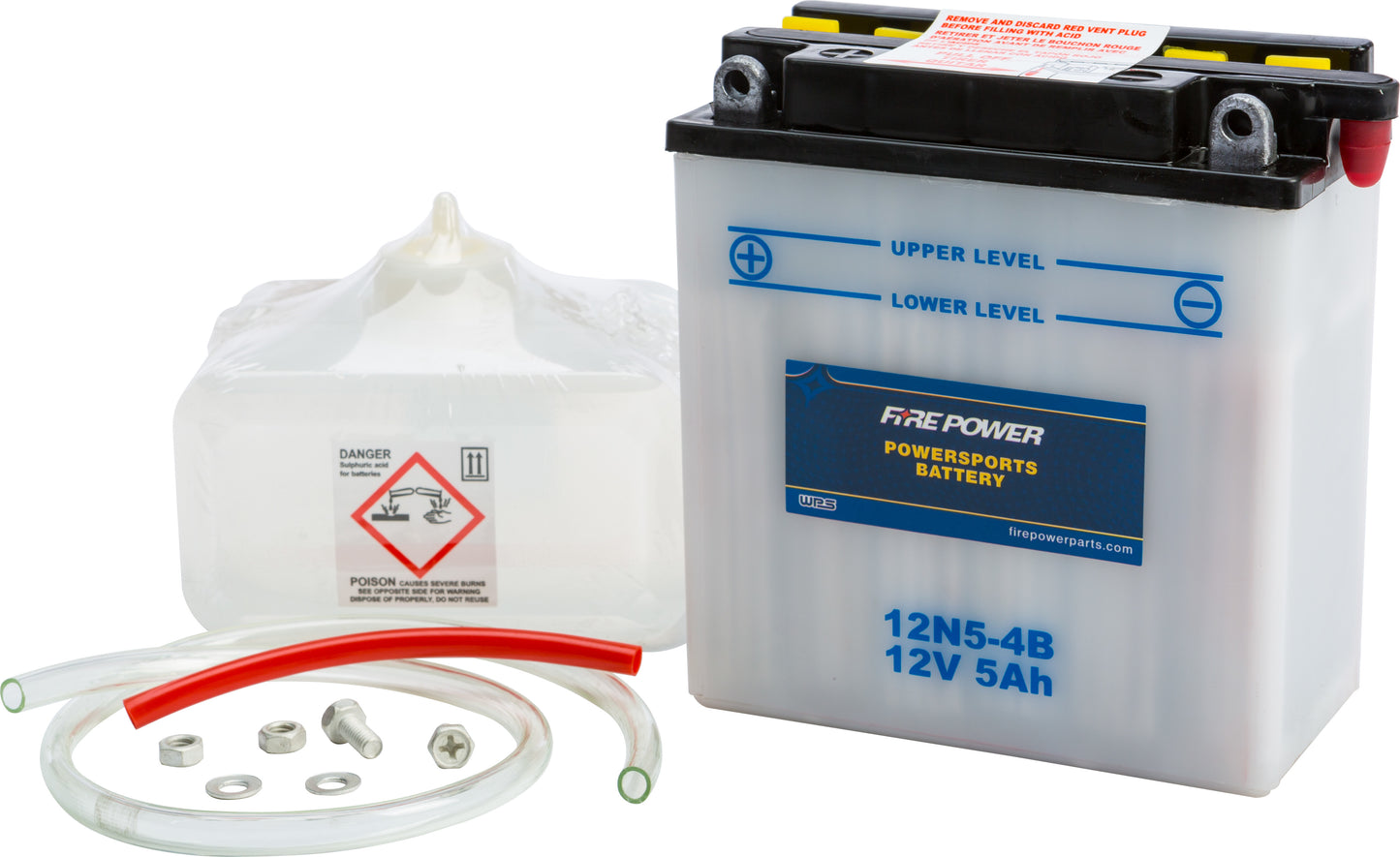 Fire Power Battery W/Acid 12N5-4B 12V