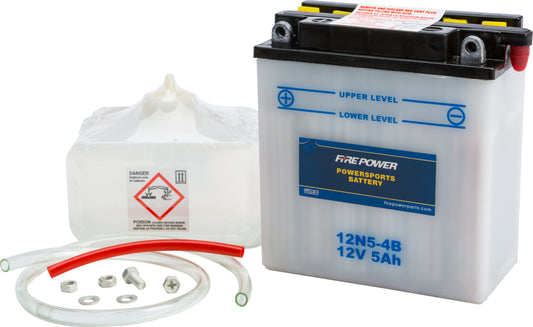 Fire Power Battery W/Acid 12N5-4B 12V