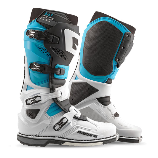 Gaerne Sg-22 Boots Le White/Black/Light Blue 08