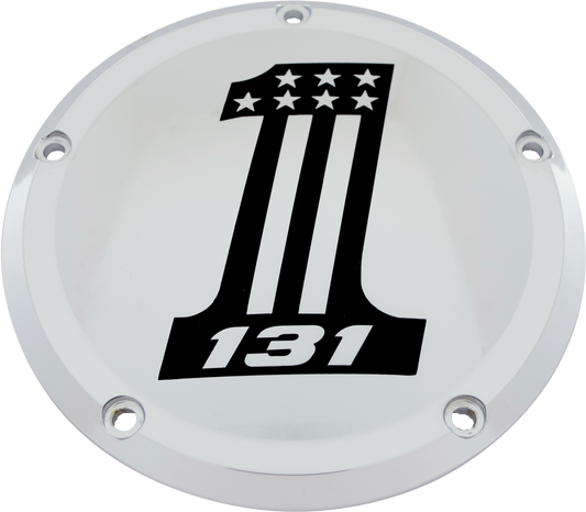 Custom Engraving 6   M8 Softail Derby Cover 131 Chrome