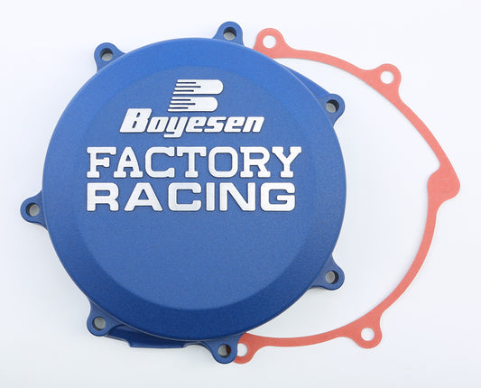 Boyesen Factory Racing Clutch Cover Blue • #59-7237AL