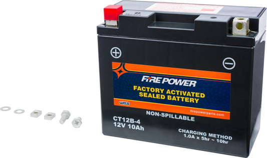 Fire Power Battery Ct12B-4 Sealed Factory Activated