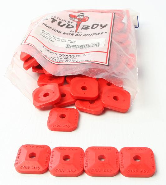 Stud Boy Super-Lite Plus Backers Red 84/Pk