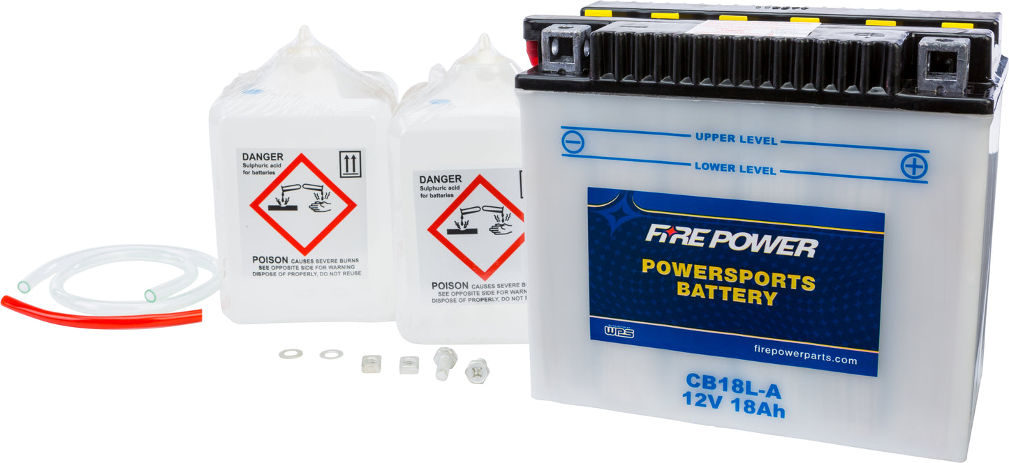 Fire Power Battery W/Acid Cb18L-A 12V Heavy Duty