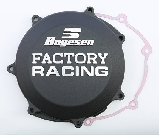 Boyesen Factory Racing Clutch Cover Black • #59-7238B