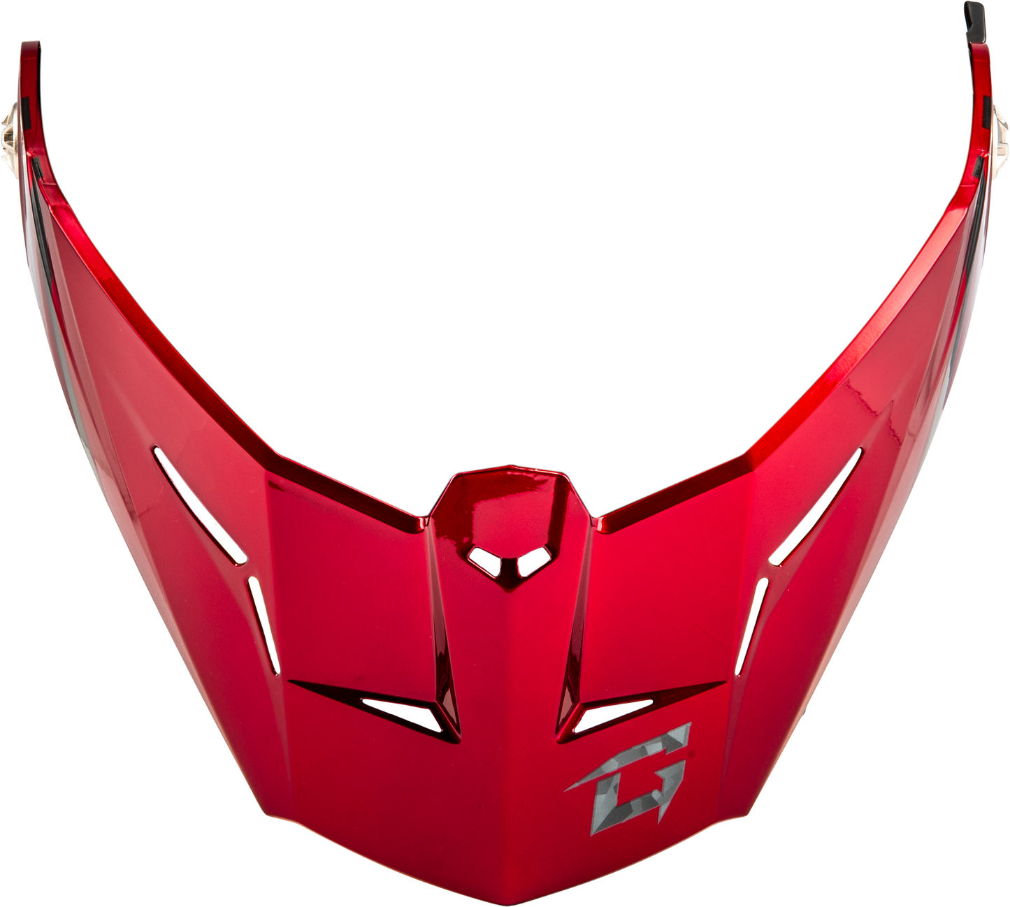 Gmax Md-74 Visor W/Screws Striker Blk/Grey/Red Metallic