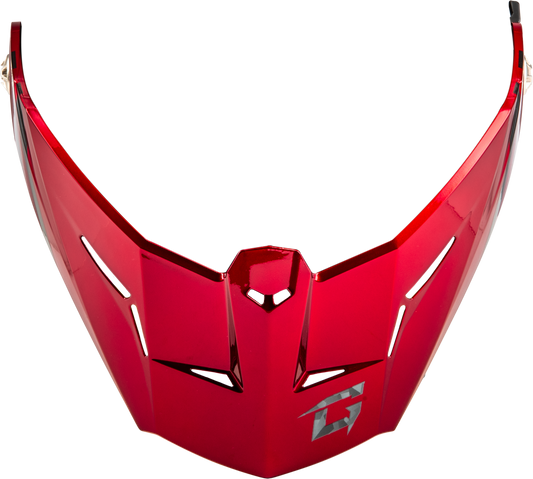 Gmax Md-74 Visor W/Screws Striker Blk/Grey/Red Metallic