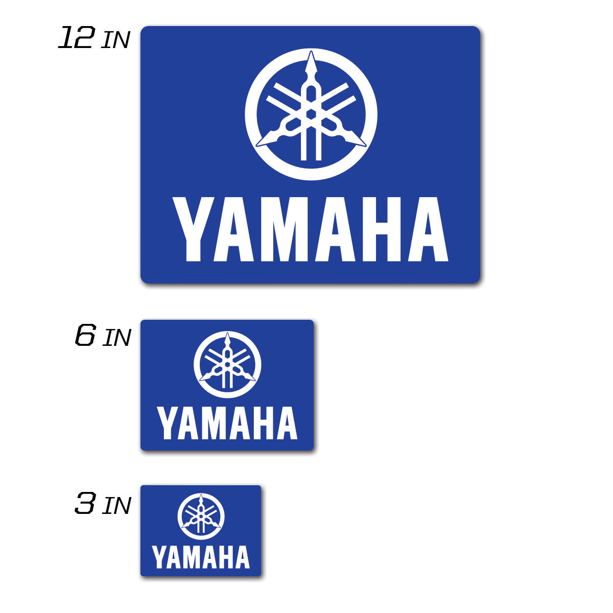 D-Cor Yamaha Icon Decal 6" Squared Yamaha Icon Decal 6" Squared