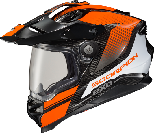 Scorpion Exo Xt9000 Carbon Full-Face Helmet Trailhead Orange Lg