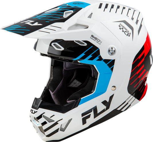 Fly Racing Formula Cp Slice Helmet White/Red/Cyan Xl