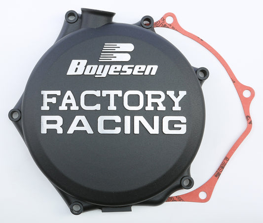 Boyesen Factory Racing Clutch Cover Black • #59-7223AB