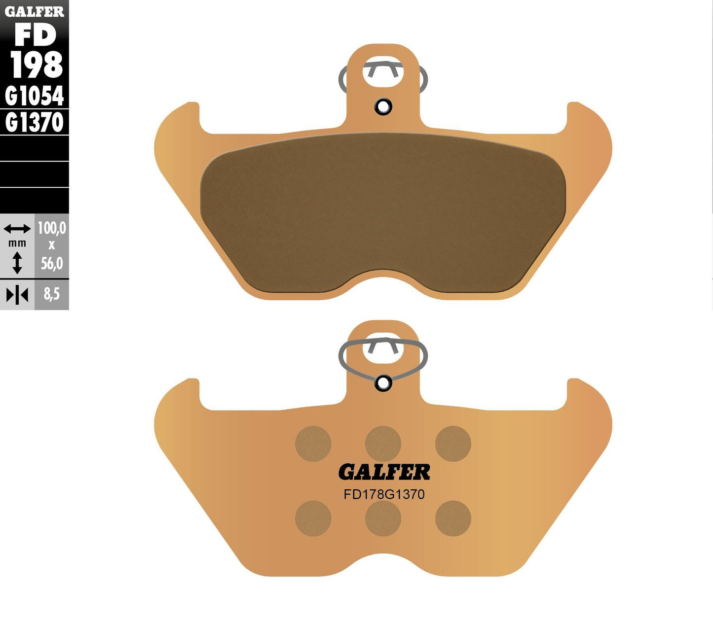 Galfer Brake Pads Sintered Fd198G1370