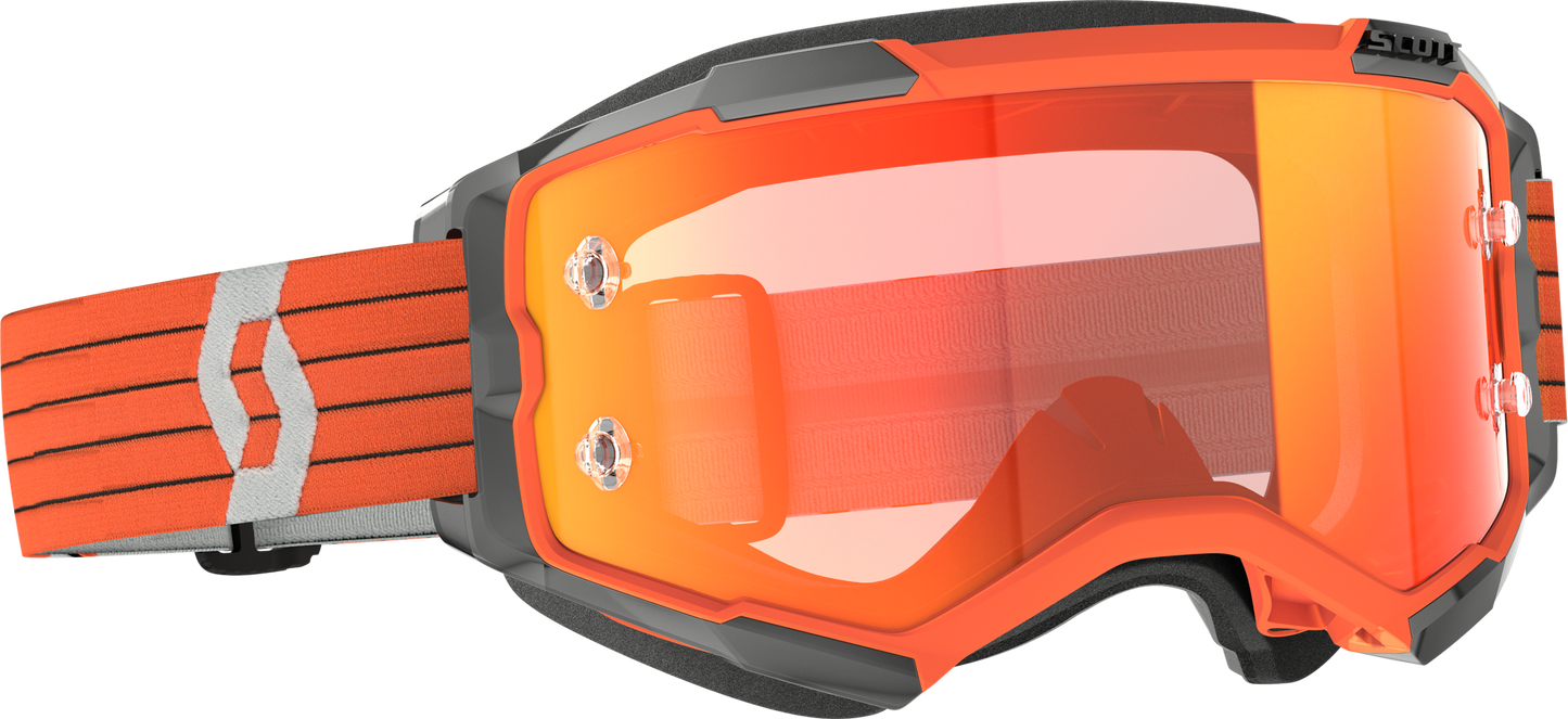 Scott Fury Goggle Orange/Grey Orange Chrome Works