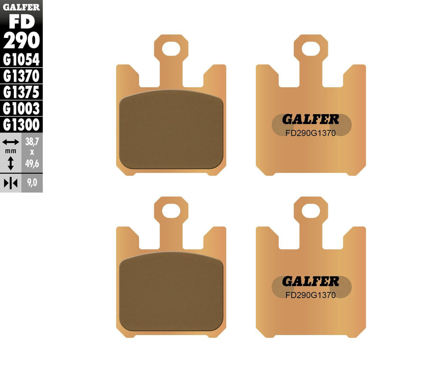 Galfer Brake Pads Sintered Fd290G1370