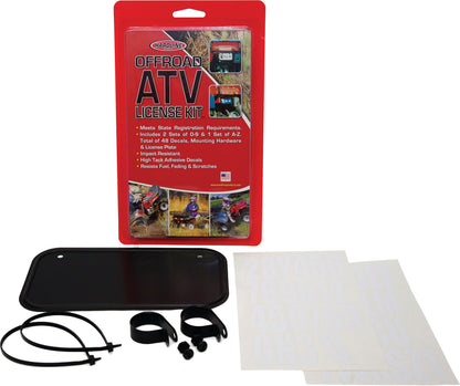 Hardline ATV License Plate Kit