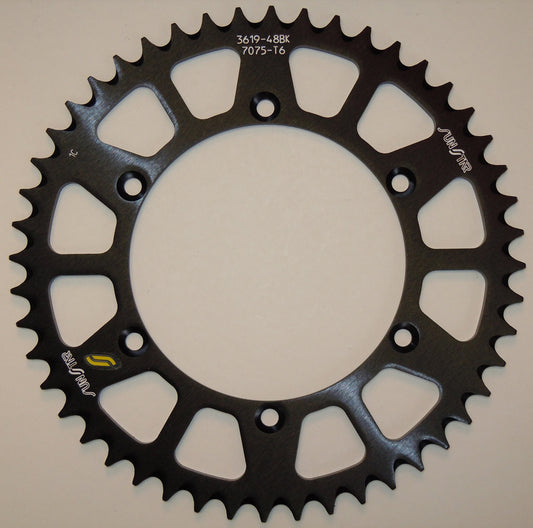 Sunstar Rear Sprocket Aluminum 52T-520 Blk Kaw/Suz