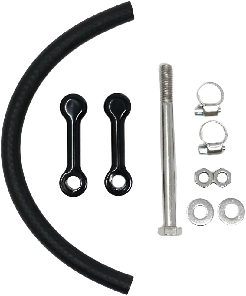 Dk Custom Products Billet Tank Lift Kit 2" `99-17 Softail Powder Coat Blk