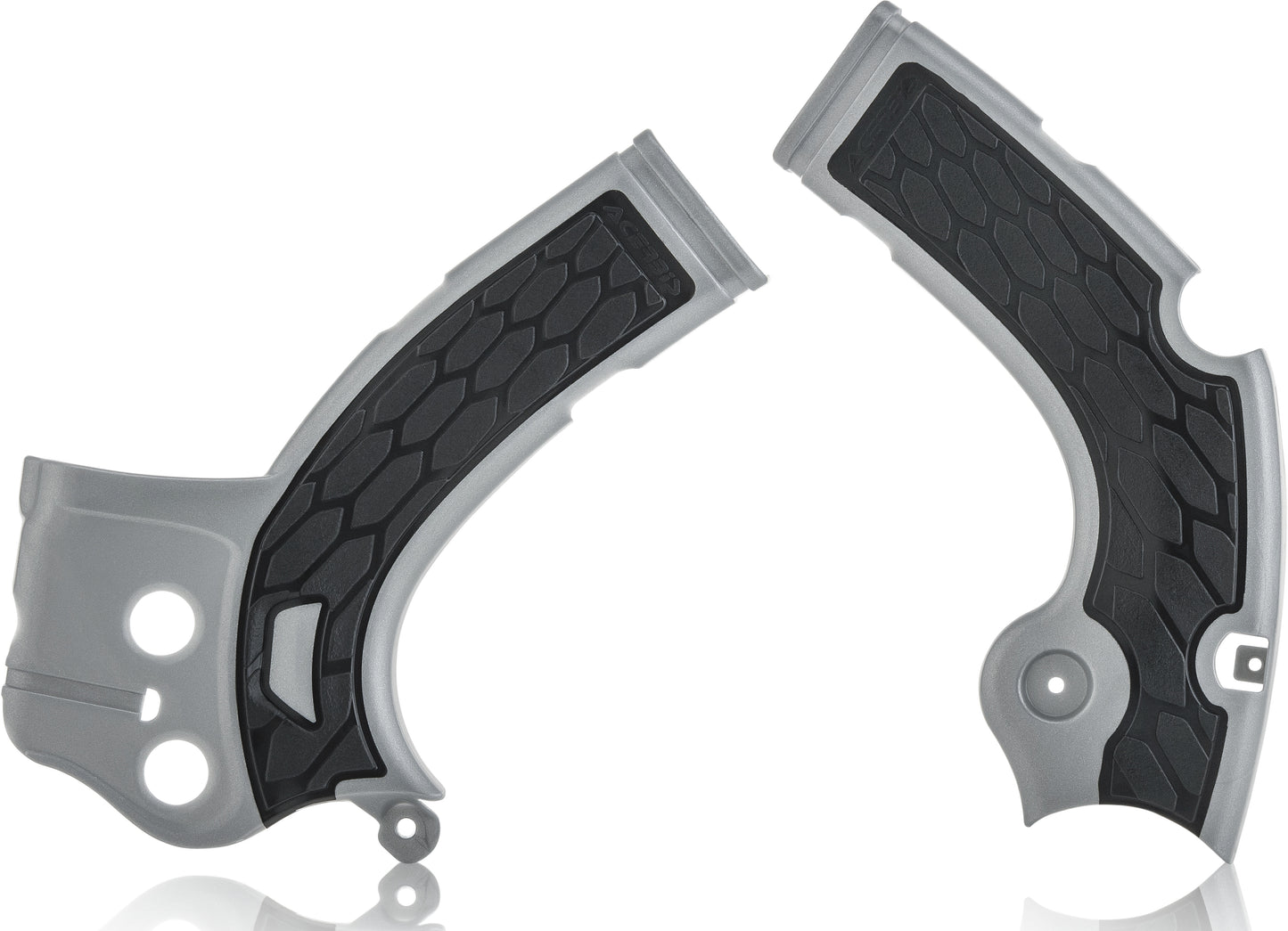 Acerbis X-Grip Frame Guard Silver/Black • #26402-71015