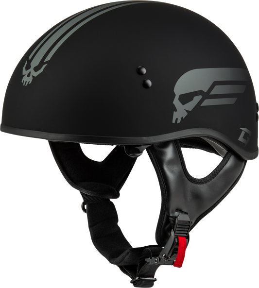 Gmax Hh-65 Retribution Helmet Matte Black/Silver Xs