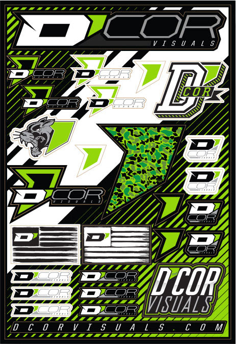 D-Cor Logo Decal Sheet 12"X18"