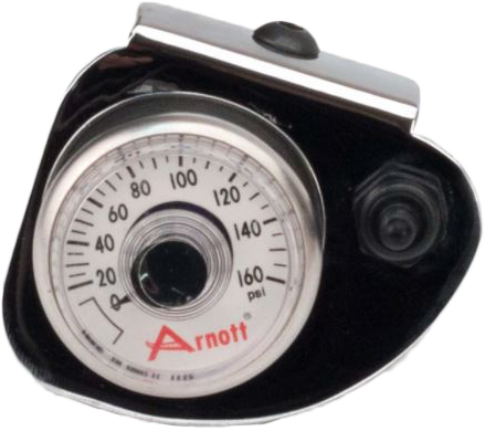 Arnott Pressure Gauge & Bracket W/Toggle Switch