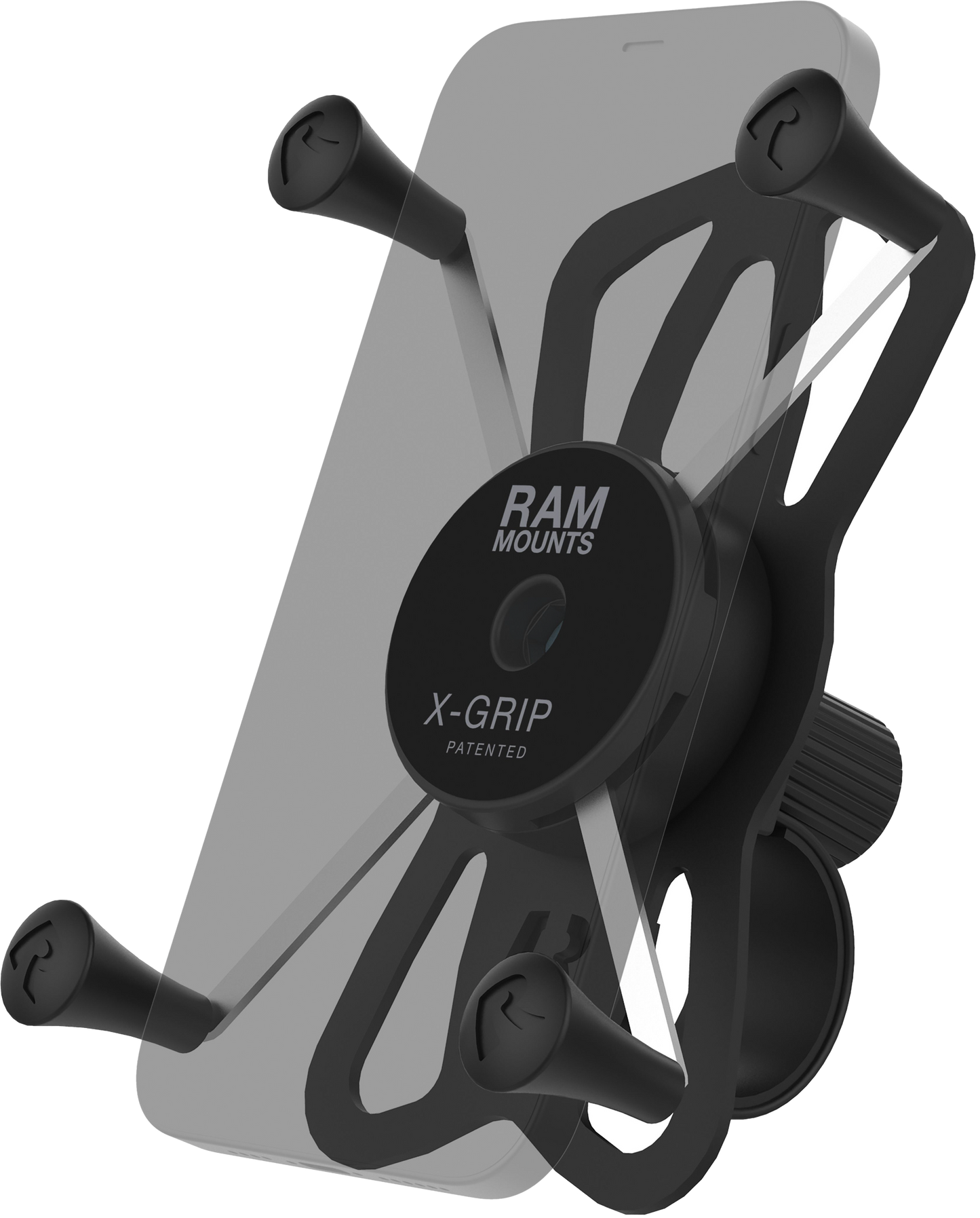 Ram X-Grip Large Phone Mount W/Tough-Strap Handlebar Base