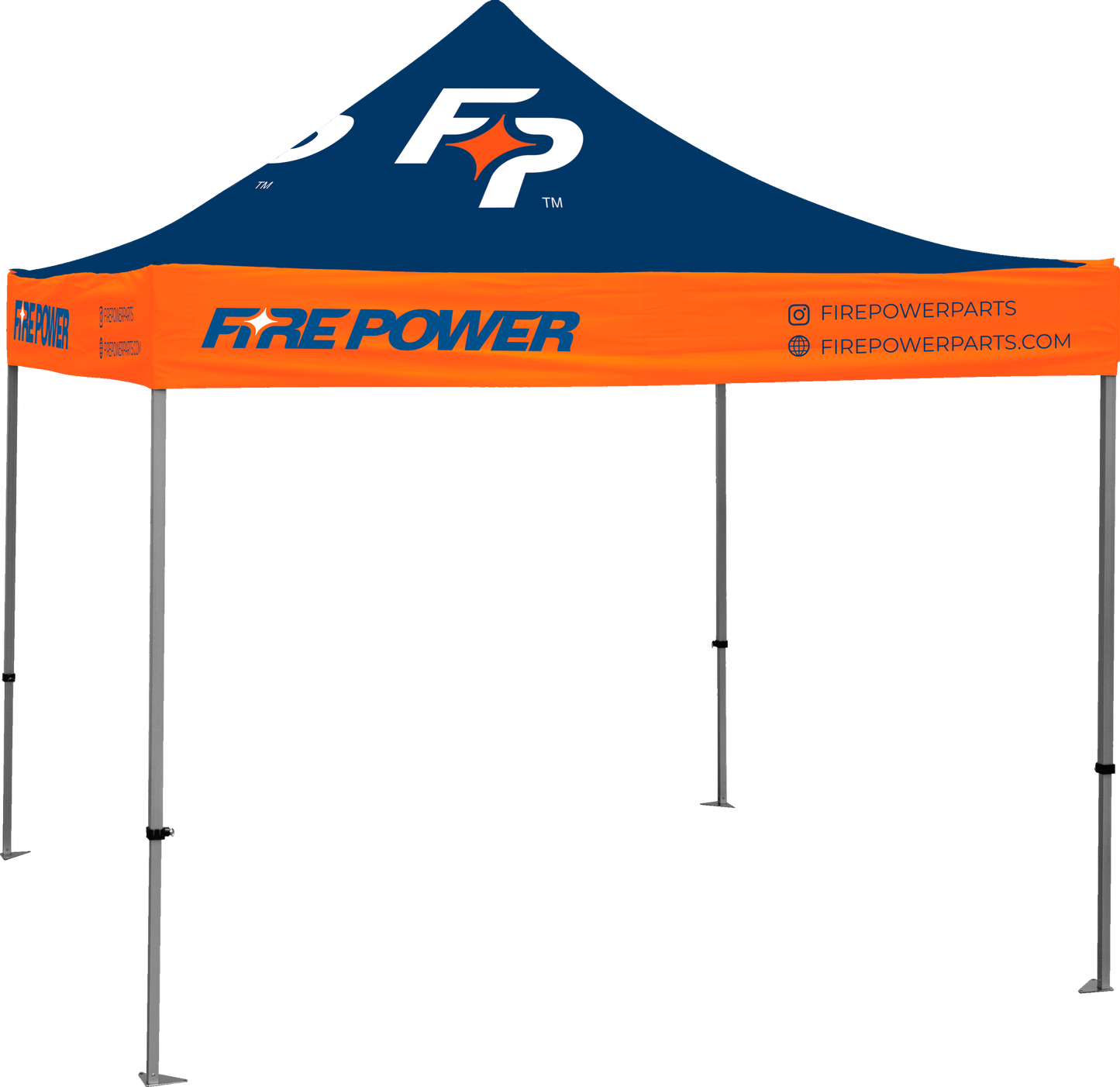 Fire Power FIREPOWER CANOPY 10X10 TENT BLUE W/ WHITE LOGO