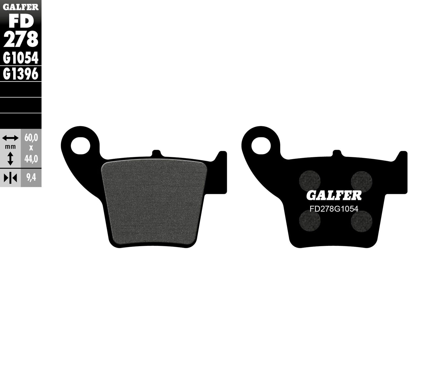 Galfer Brake Pads Semi Metallic Fd278G1054