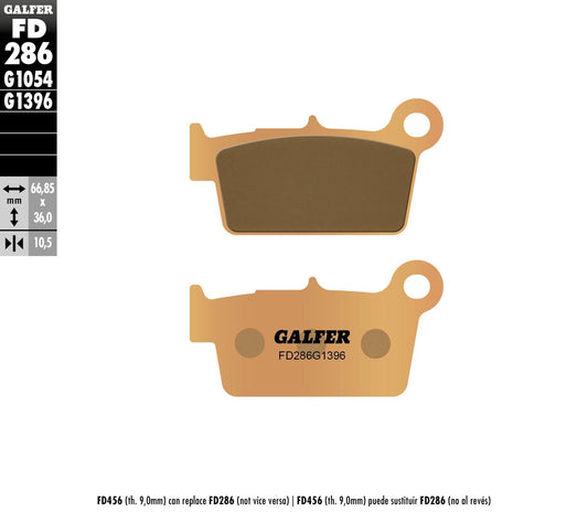 Galfer Brake Pads Sintered Fd286G1396