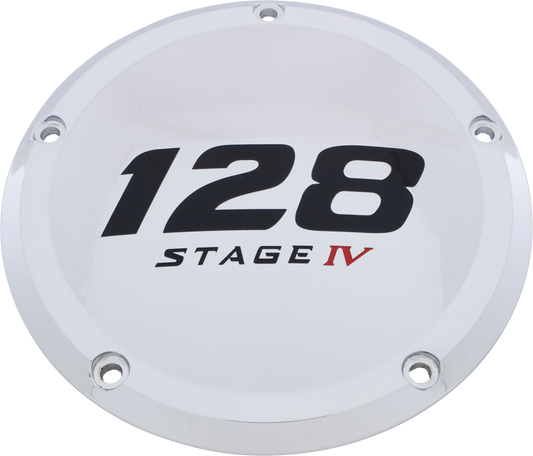 Custom Engraving 6   M8 Softail Derby Cover 128 Stage Iv Chrome