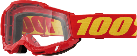 100-Percent Accuri 2 Goggle Red Clear Lens