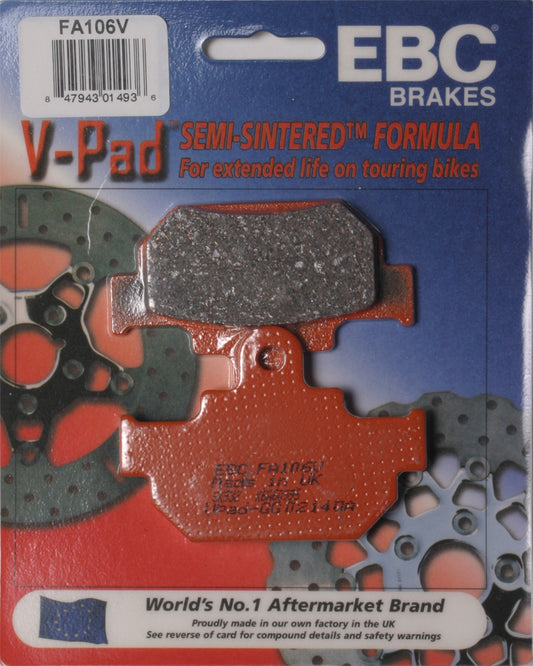 Ebc Brake Pads Fa106V Semi-Sintered V Series