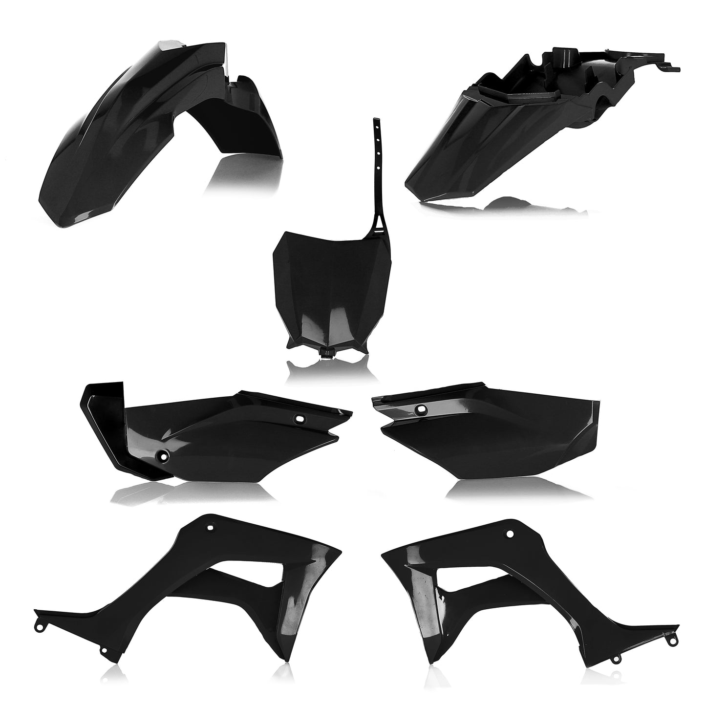 Acerbis Full Plastic Kit Hon Black