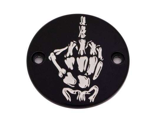 Custom Engraving M8 Timer Cover Bone Finger Black