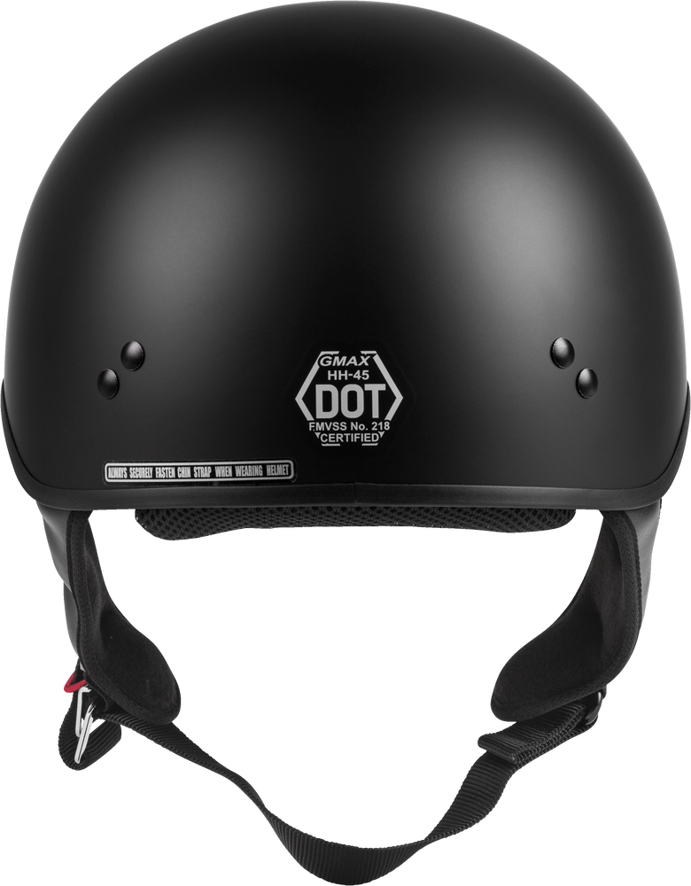 GMAX HH-45 HALF HELMET NAKED MATTE BLACK SM