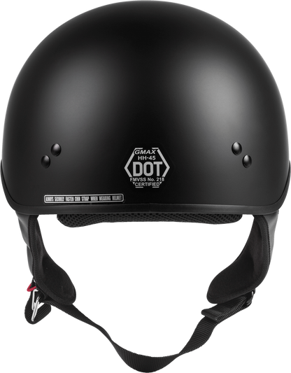GMAX HH-45 HALF HELMET NAKED MATTE BLACK SM