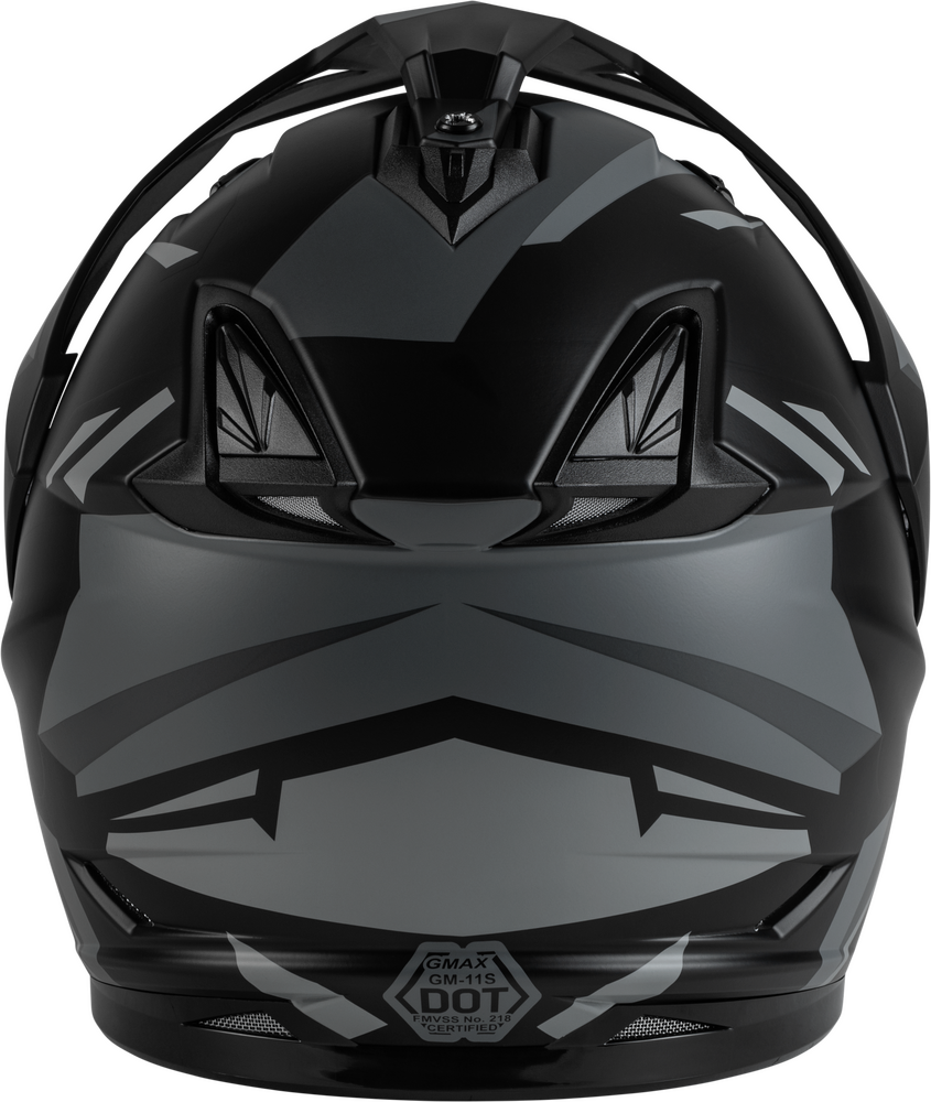 GMAX GM-11S RIPCORD ADVENTURE SNOW HELMET MATTE BLACK/GREY XL