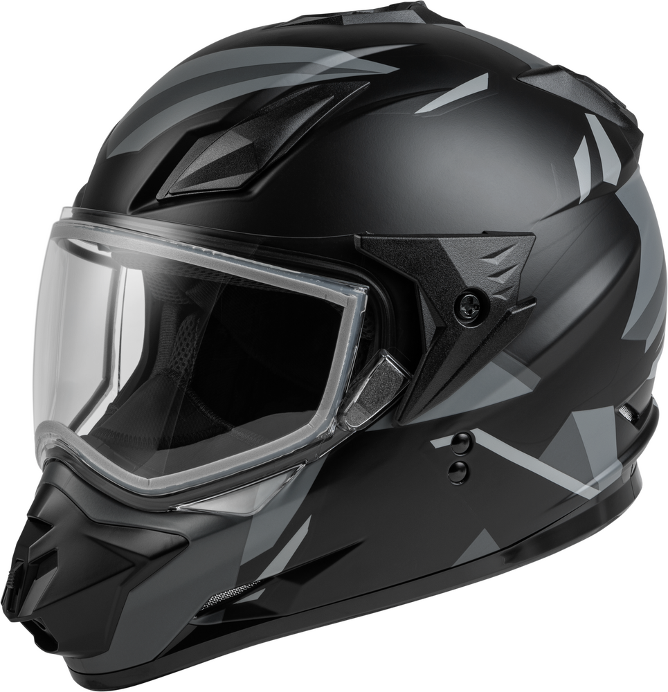 GMAX GM-11S RIPCORD ADVENTURE SNOW HELMET MATTE BLACK/GREY XL