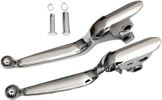 Harddrive Smooth Lever Set Chrome Softail 18-23