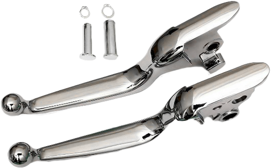 Harddrive Smooth Lever Set Chrome Softail 18-23