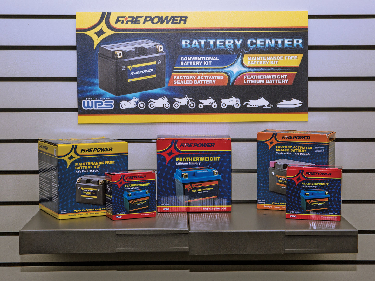 Fire Power Battery Rack Sign