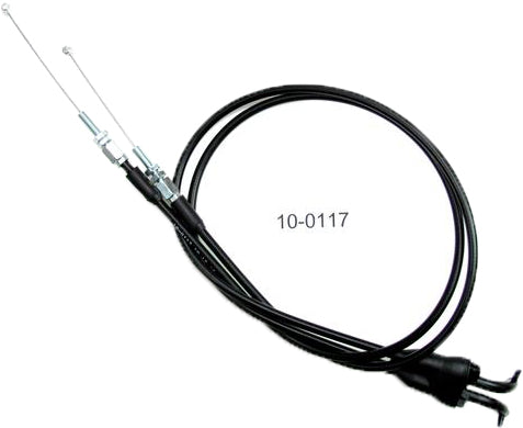 Motion Pro Black Vinyl Throttle Push-Pull Cable Set • #70-1117