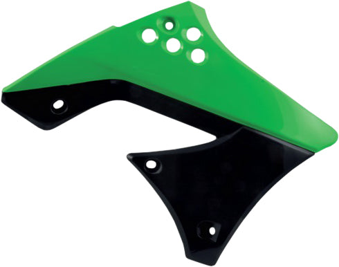 Acerbis Radiator Shrouds Green/Black • #21417-21089
